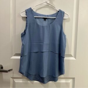 Ann Taylor Blue Sleeveless Top Size S